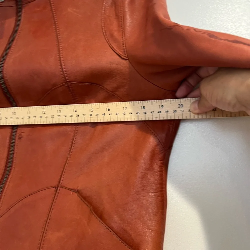Sienna Studios Rust Leather Jacket Sz.‎ 10
